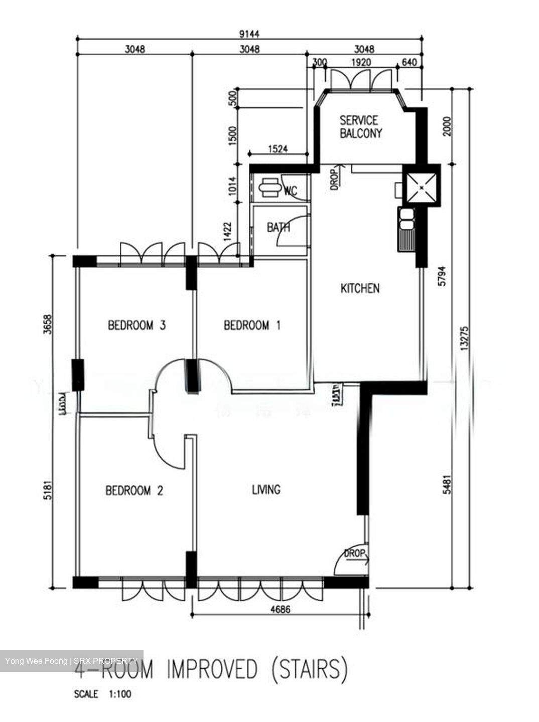 Blk 61 Marine Drive Gardens (Marine Parade), HDB 4 Rooms #605880701